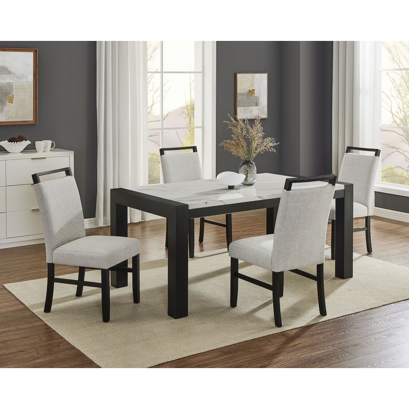 Jules – Dining Room Set|Gray|6 Pc. Table, 4 Chairs, Bench|5 Pc. Table, 4 Chairs