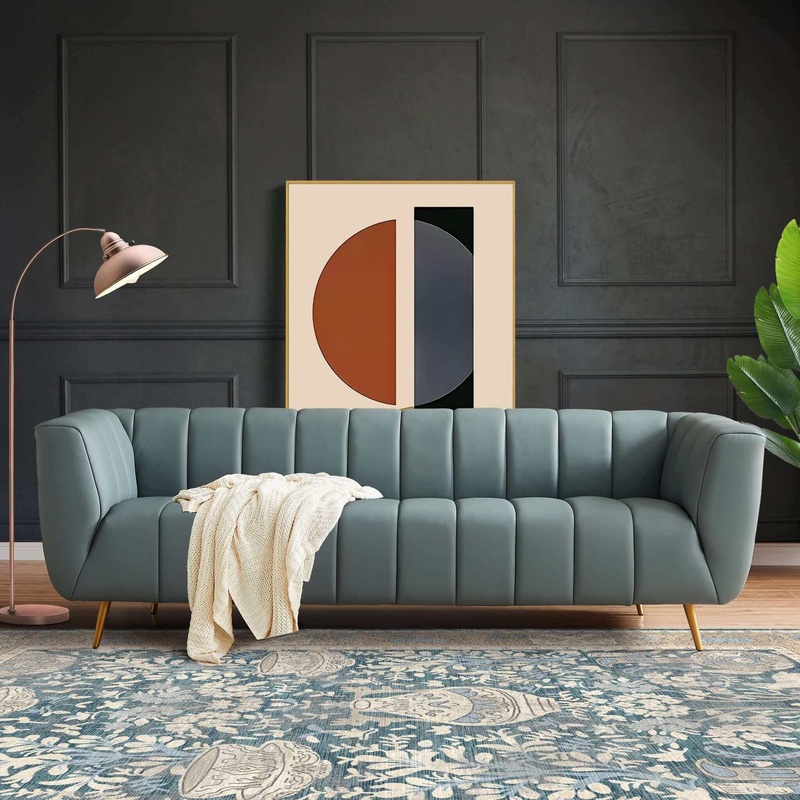 Lamattina – Modern Design Channel Tufted Sofa