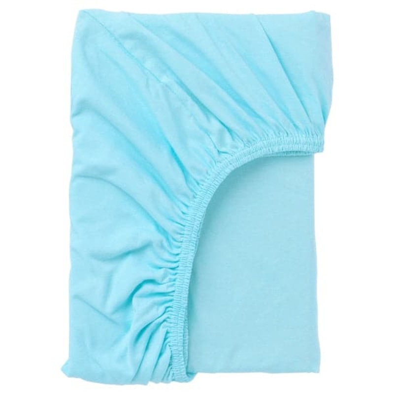 LEN fitted sheet, blue