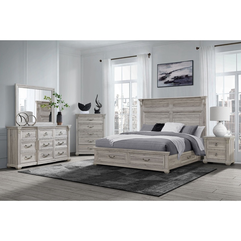 Tatum – 5 Piece Queen Bedroom Set With Storage – Natural