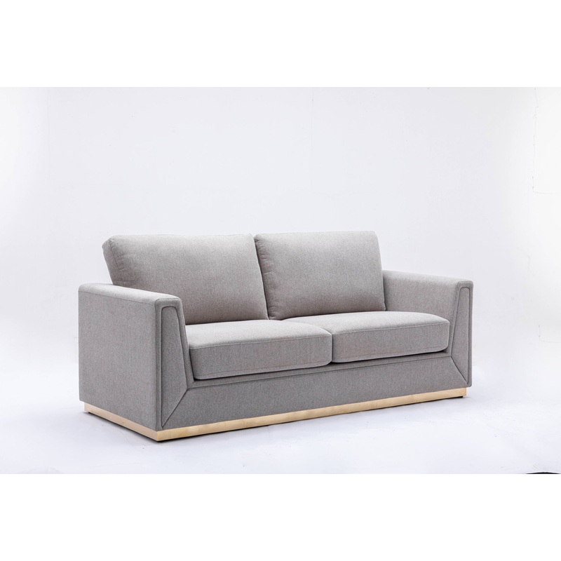 Valin – Linen Sofa For Living Room – Gray