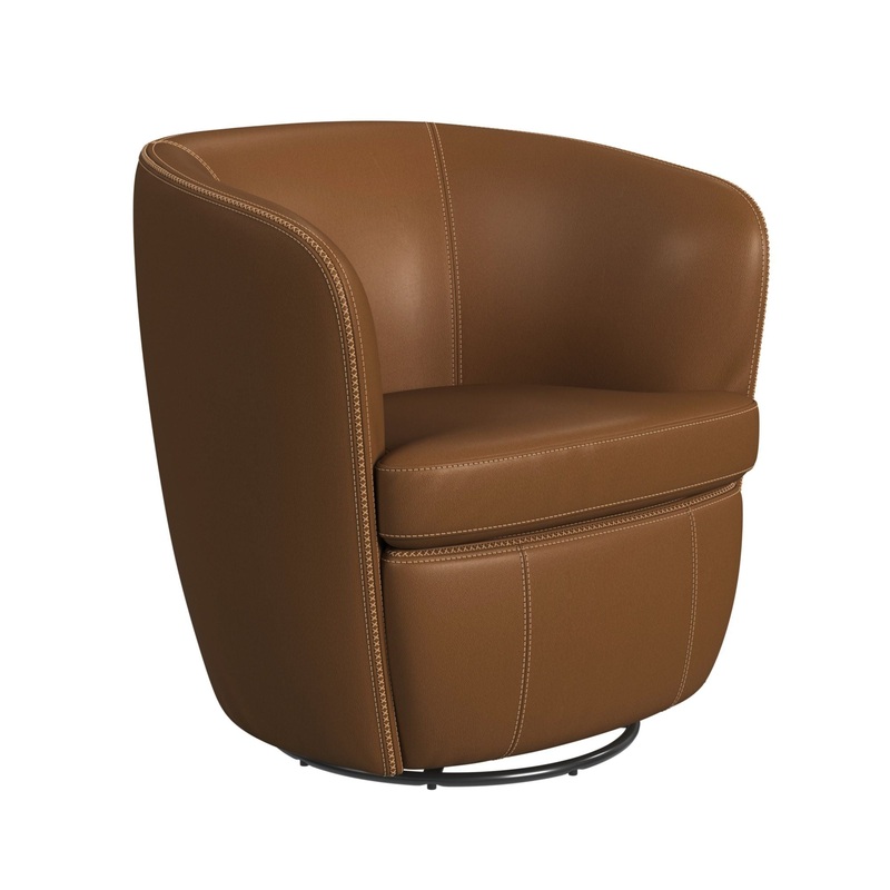 Vito – Swivel Chair – Pebble Tan