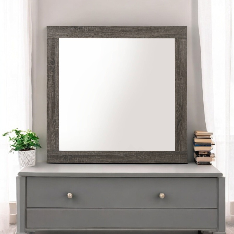 Avantika – Rustic Mirror – Gray / Oak