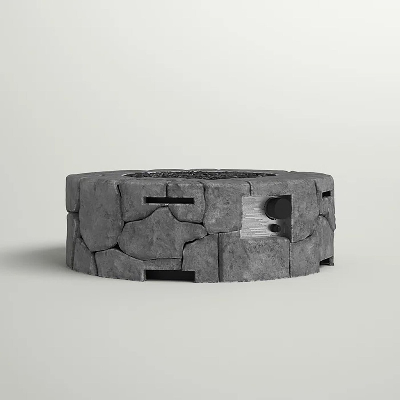 Fiber Reinforced Outdoor Fire Pit – Stone Gray