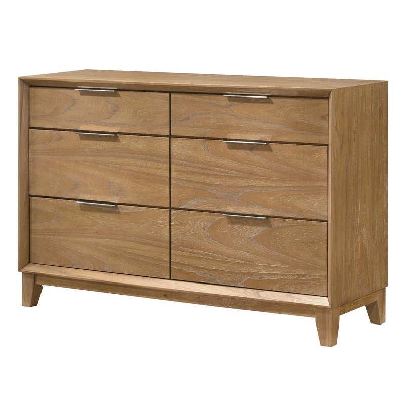 Florian – Bedroom Dresser|Light Brown|Dressers|Dresser & Mirror