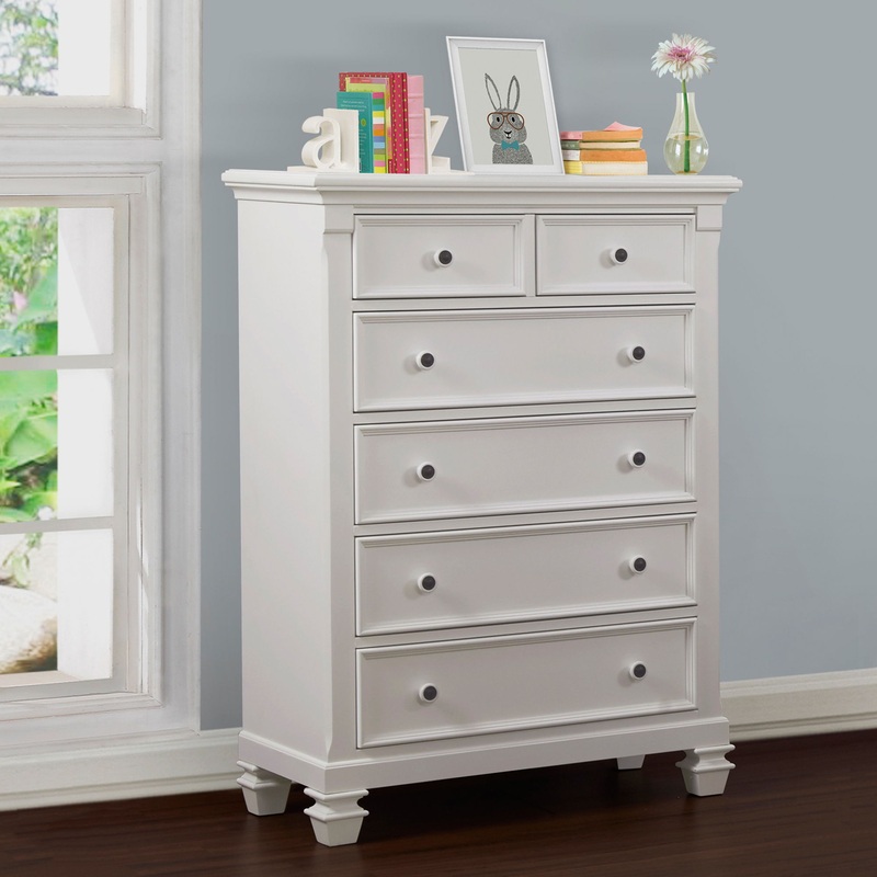 Glendale – 6 Drawer Chest|White