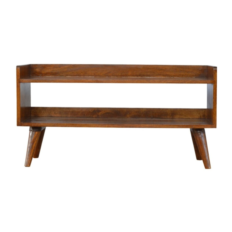 Nordic Storage Bench|Light Brown|Dark Brown