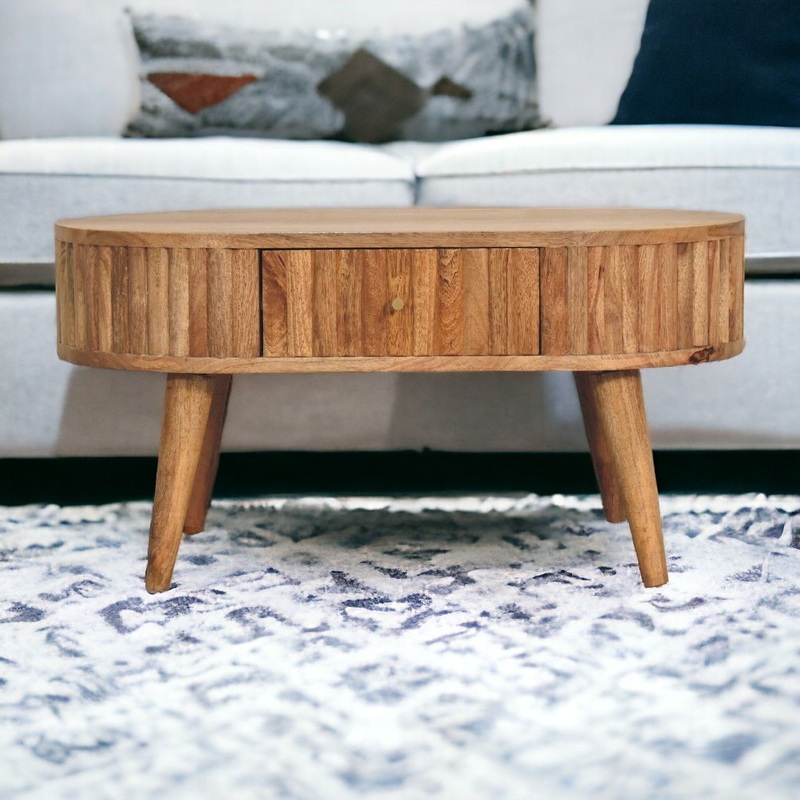 Stripe Coffee Table|Light Brown|Dark Brown