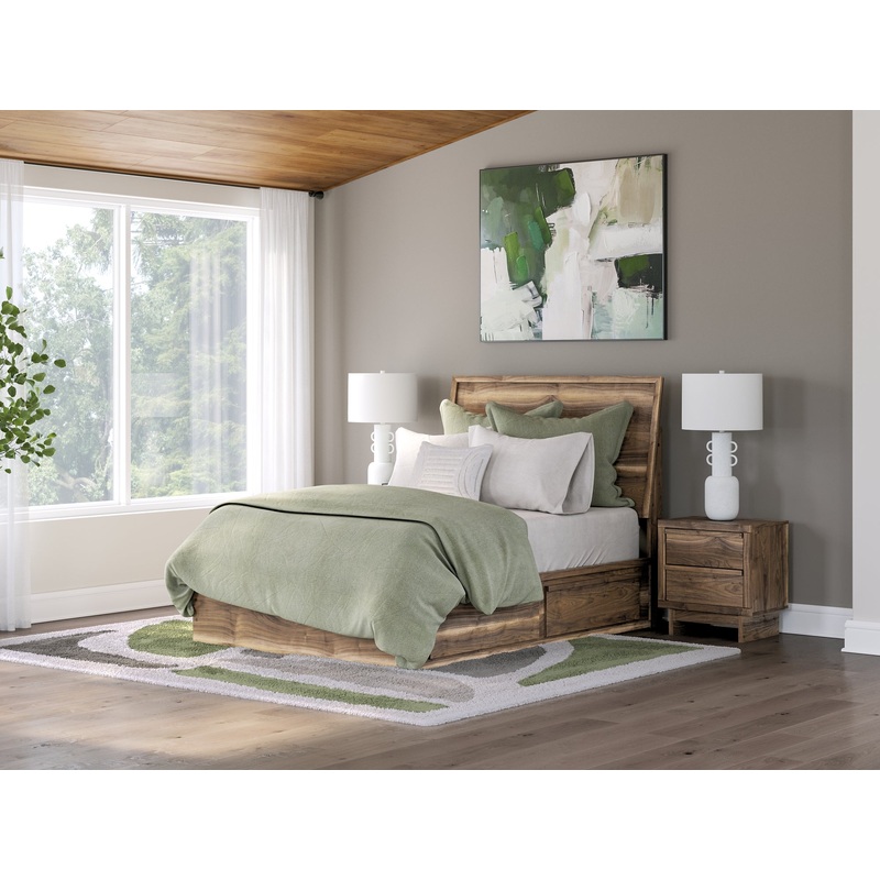 Chirason Full Panel Bed with Storage