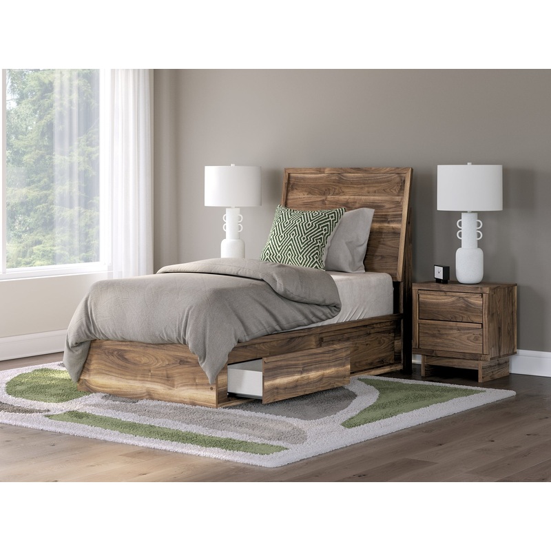 Chirason Twin Panel Bed with Storage