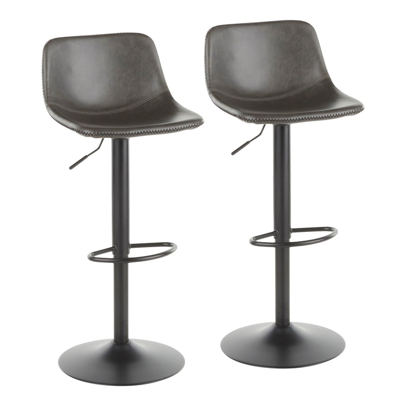 Duke – Industrial Adjustable Barstool (Set of 2)