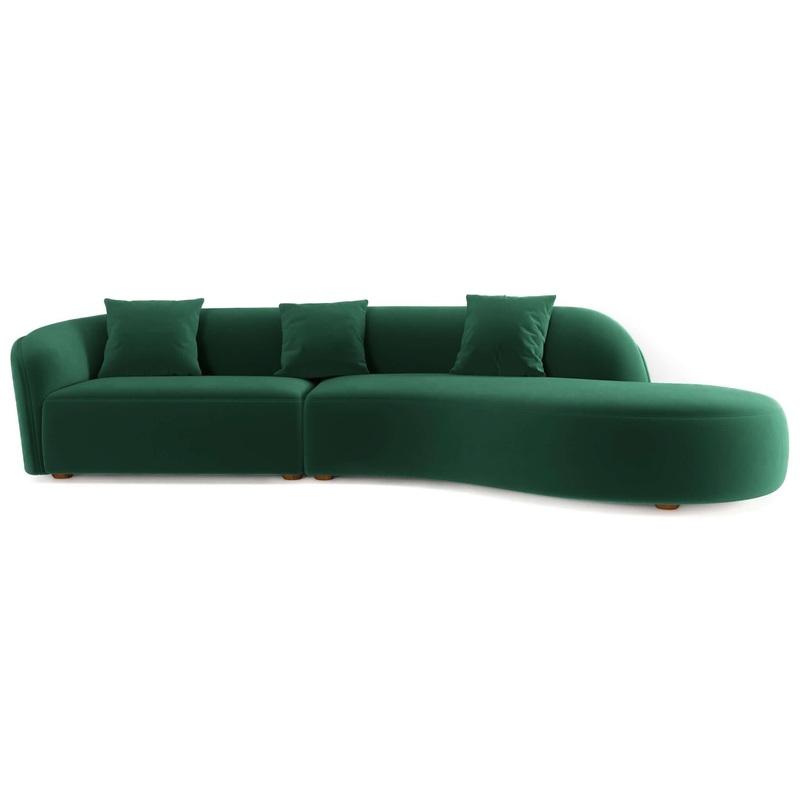 Elijah – Japandi Style Curvy Sectional Sofa