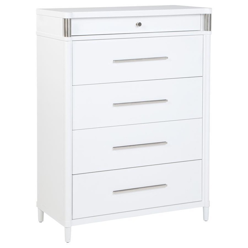 Gracemont – 5-Drawer Bedroom Chest Of Drawers – White