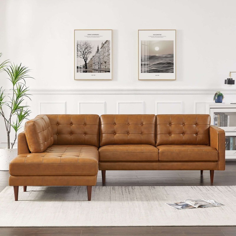 Lucco – Comfort Sectional|Light Brown|Right Arm Facing|Left Arm Facing