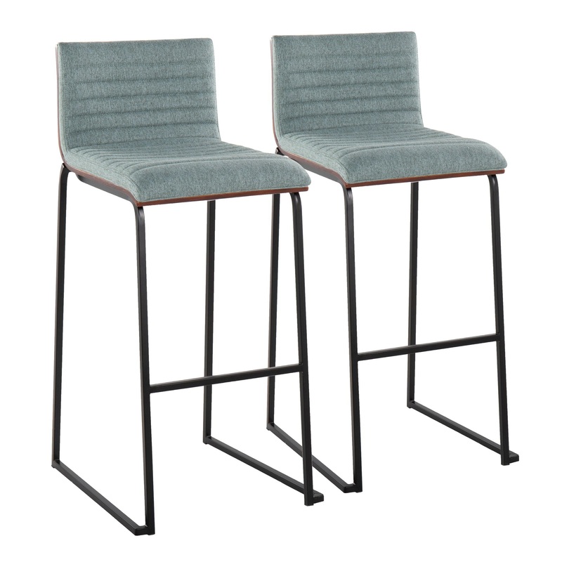 Mason Mara – Contemporary Fixed Height Barstool (Set of 2)