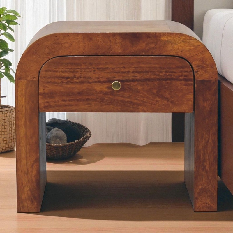 Mini Darcy – Nightstand With Curved Edges