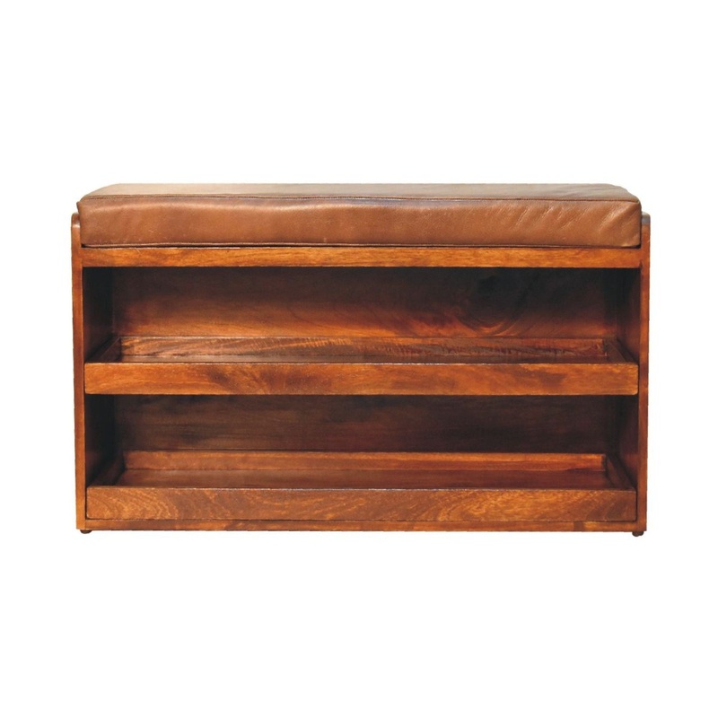 Buffalo – Hide Pull Out Shoe Storage Bench