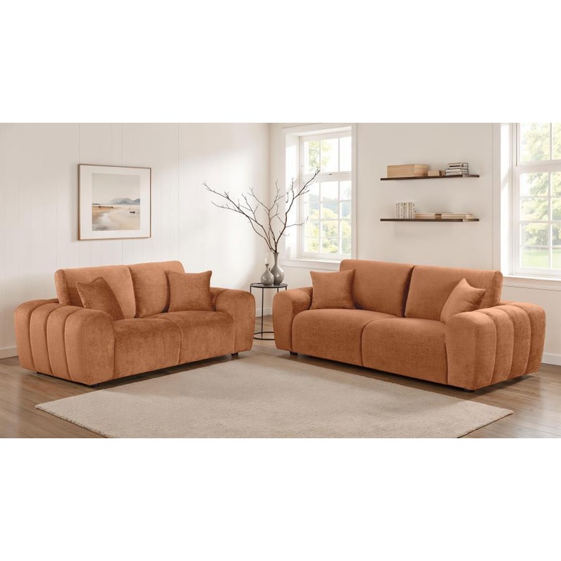 Burnett – Chenille Upholstered Sofa Set