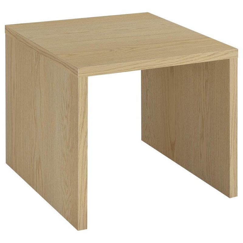 Canoga – Engineered Wood Accent Side End Table – Light Oak