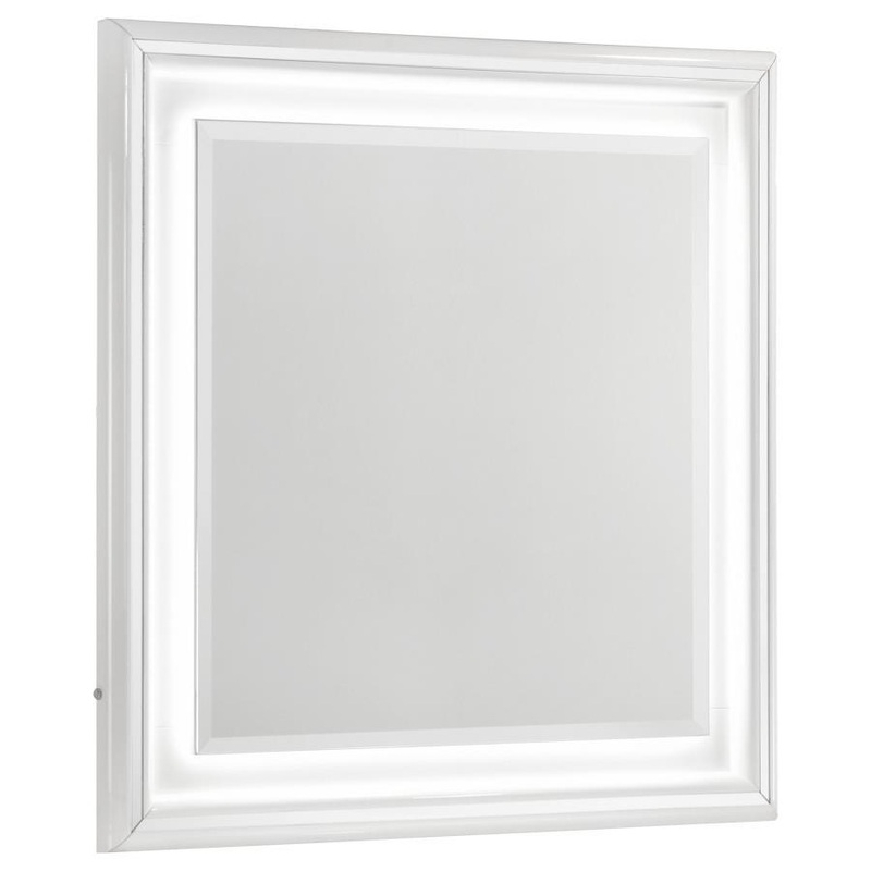 Cassia – Dresser Mirror – White High Gloss