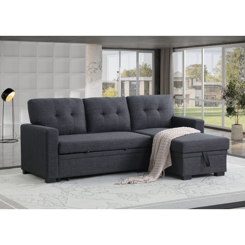 Elegant Storage Sofa|Dark Gray|Gray