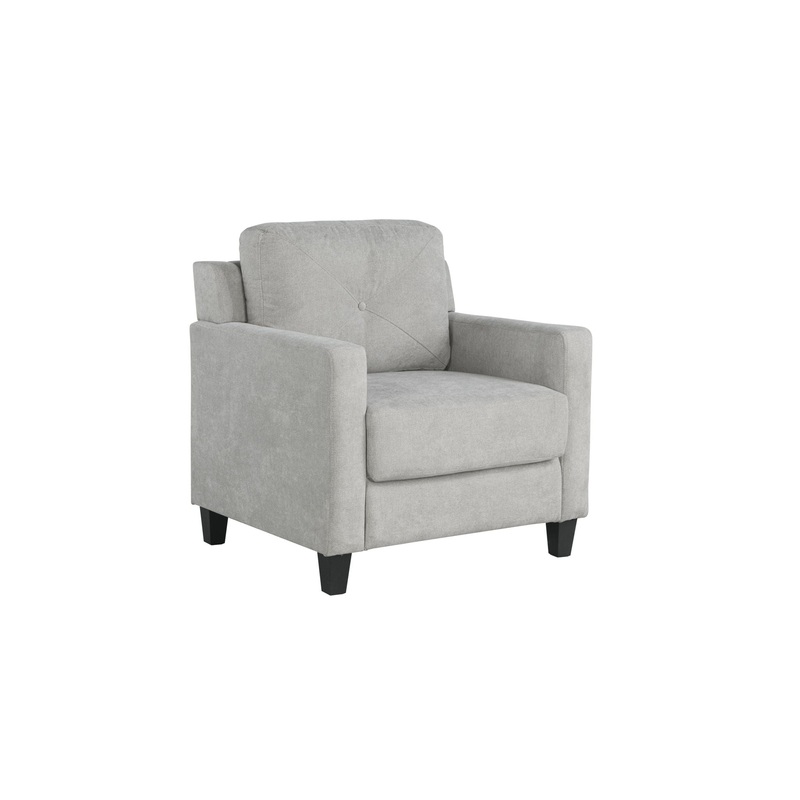Horatio – Chenille Chair|Blue|Gray