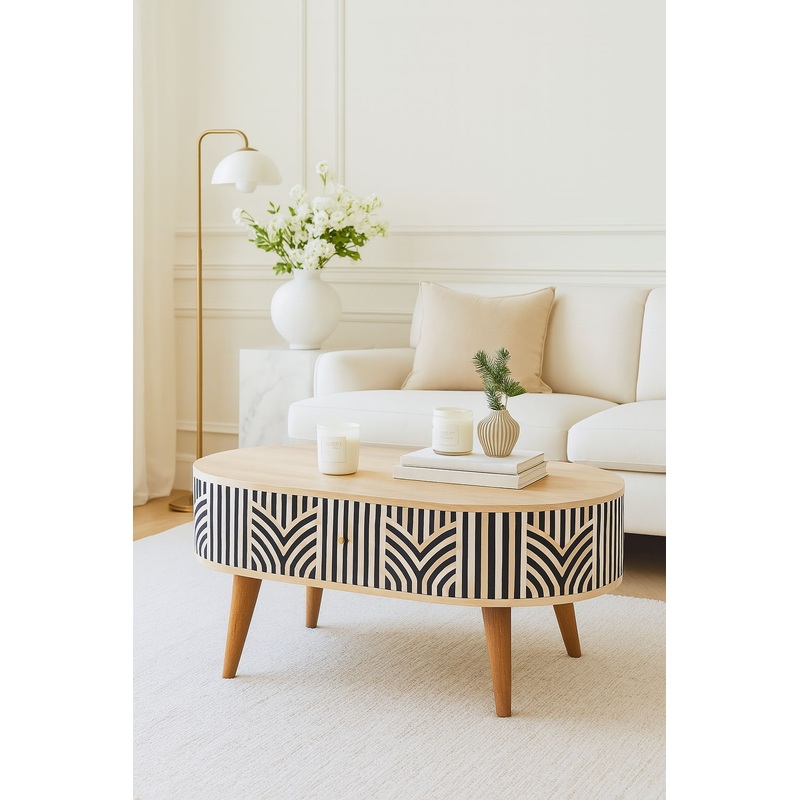 Inlay – Edessa Bone Table|Light Brown|Console Tables|Coffee Tables