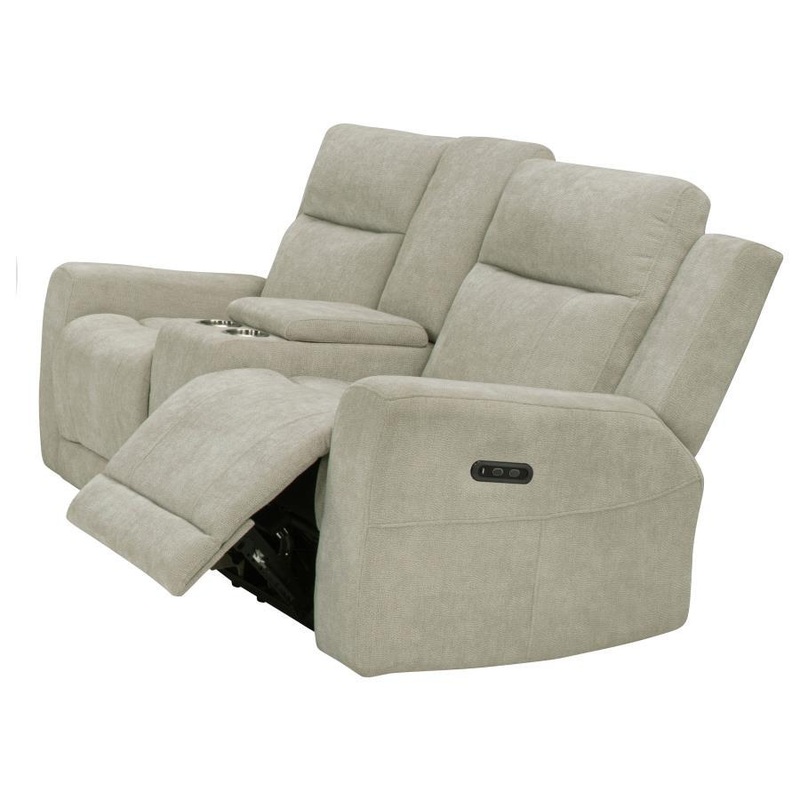 Kennett – Chenille Upholstered Power Reclining Loveseat – Ivory