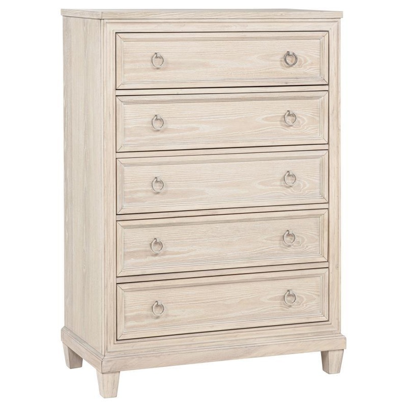 Pembroke – 5-Drawer Chest Of Drawers – Washed Oak