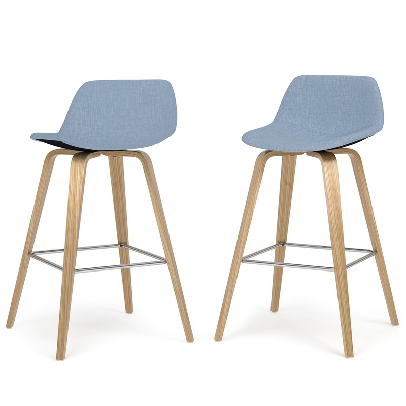 Randolph Bentwood – Upholstered Counter / Bar Height Stool (Set of 2)