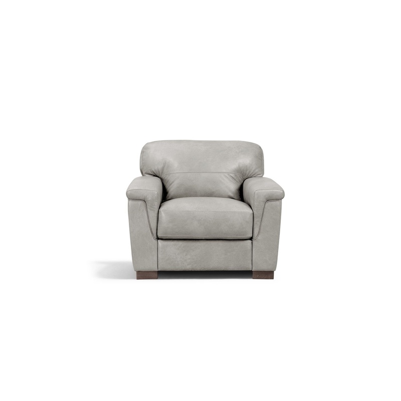 Cornelia – Leather Chair – Gray
