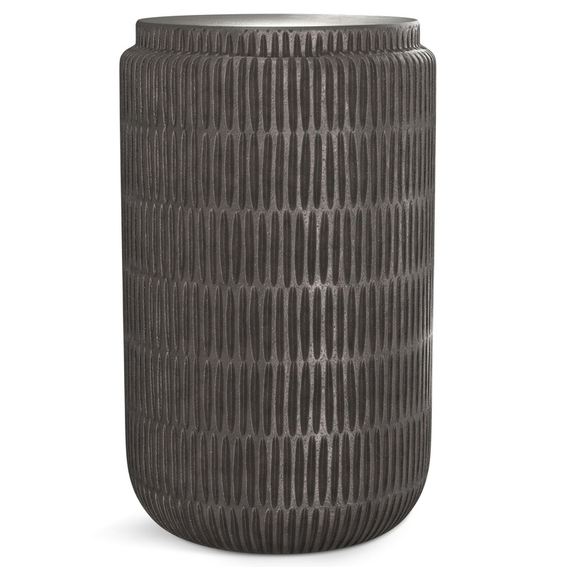 Juno – Cast Aluminum Side Table – Black