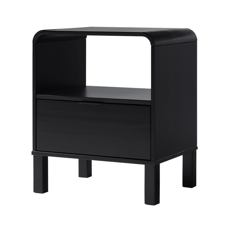 Modern Minimalist Curved Top Nightstand