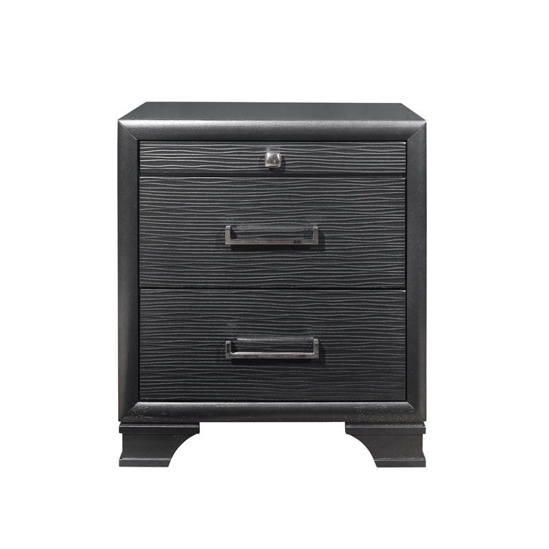 Civic – Nightstand|Dark Gray|White
