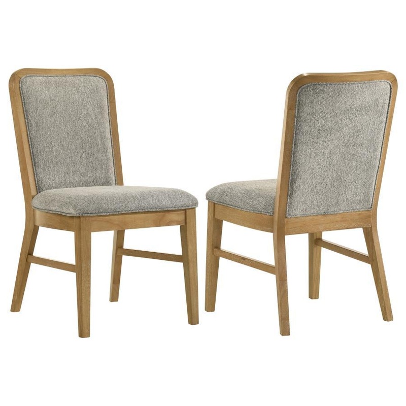 Croyden – Dining Side Chair (Set of 2) – Gray / Weathered Natural