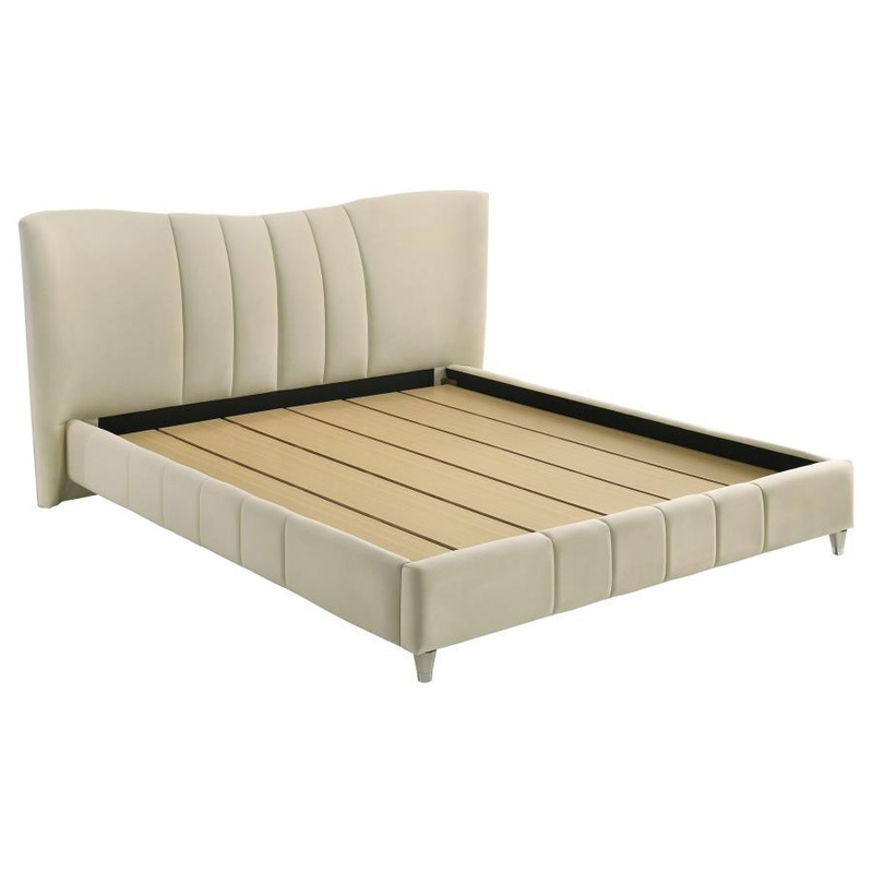 Evelyn – Upholstered Panel Platform Bed