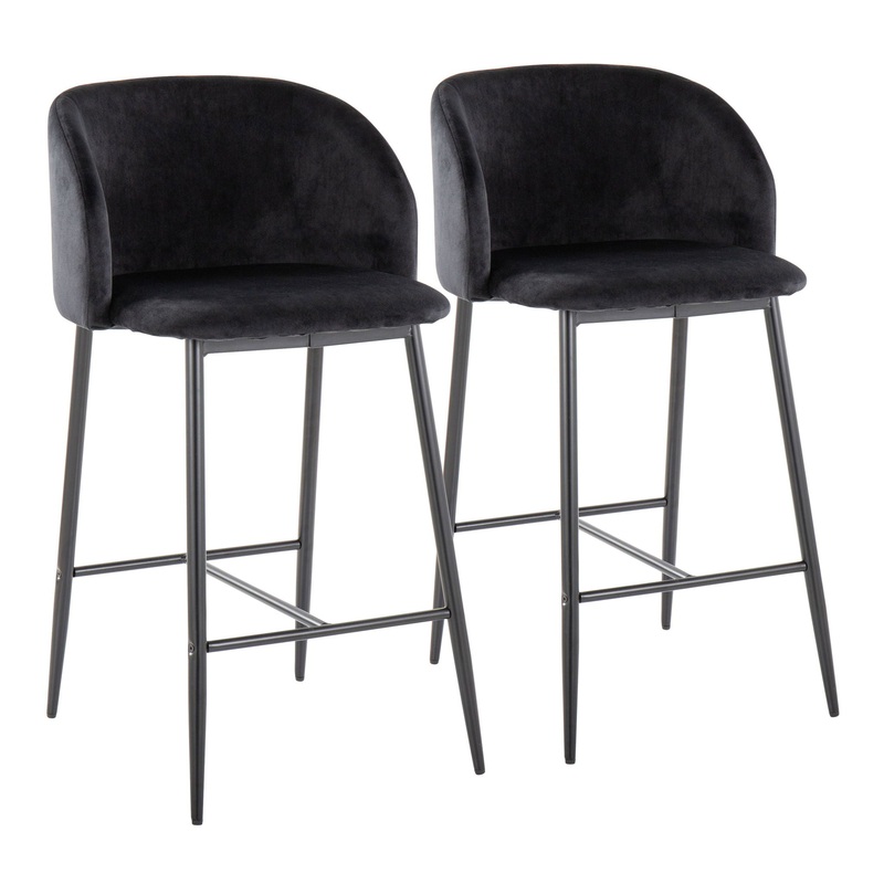 Fran – Contemporary Fixed Height Counter Stool (Set of 2)