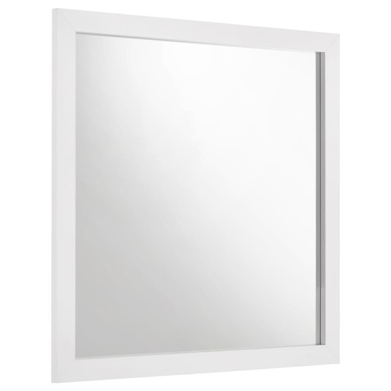 Ines – Dresser Mirror Holographic – White High Gloss
