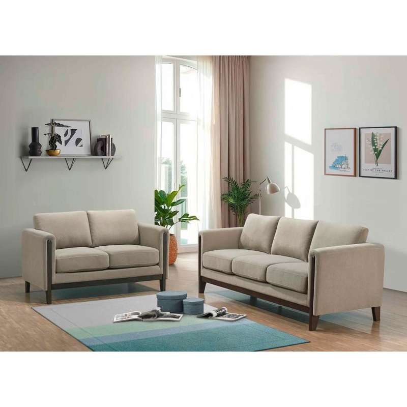Islington – Upholstered Panel Arm Sofa Set