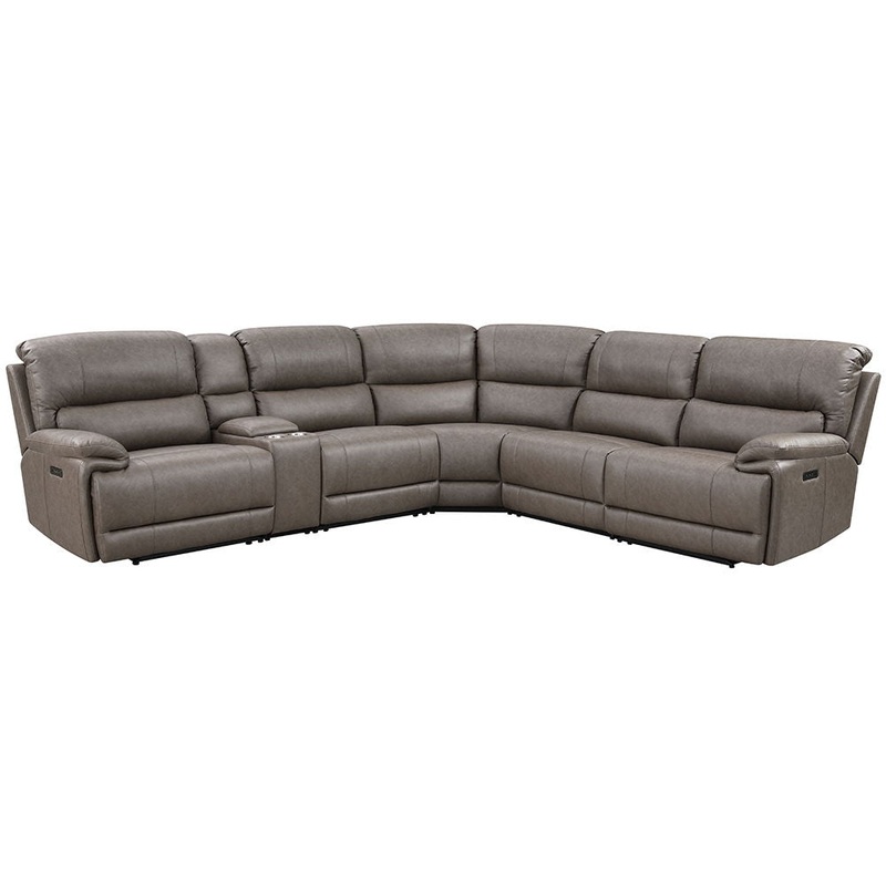 Kantu – Motion Sectional Sofa – Brown Synthetic Leather