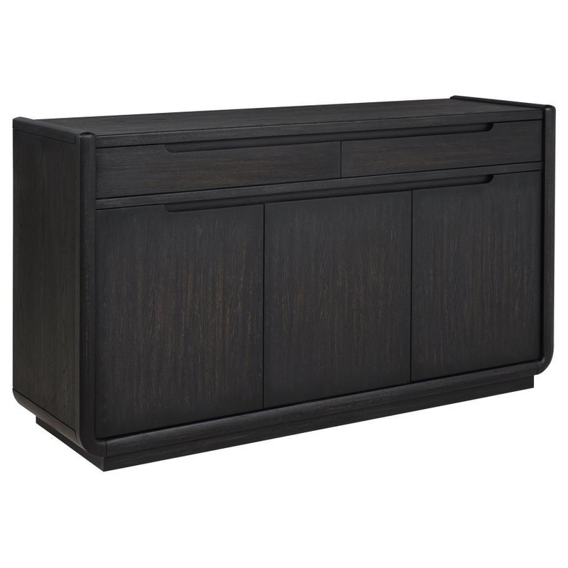Leandro – 2-Drawer Dining Sideboard Server – Burnished Black