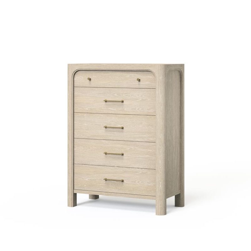 Solano – 5-Drawer Bedroom Chest Of Drawers – Weathered Mango