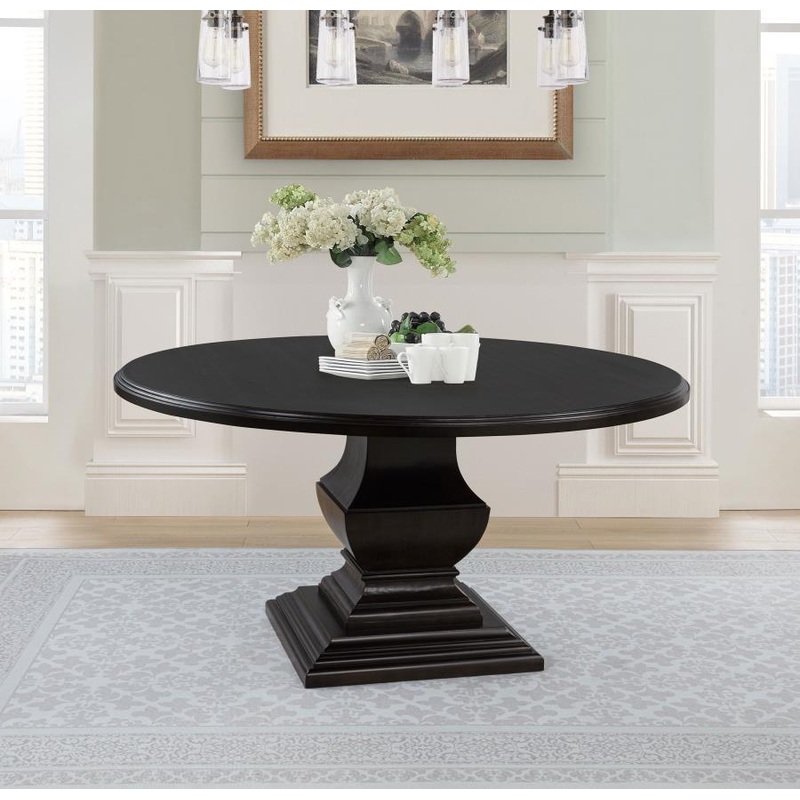 Twyla – 60 Round Wood Dining Room Table – Dark Cocoa