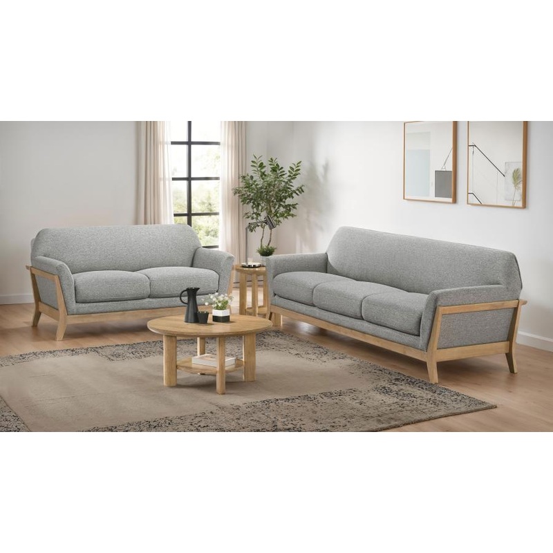 Vaughn – Fabric Upholstered Flared Arm Sofa Set