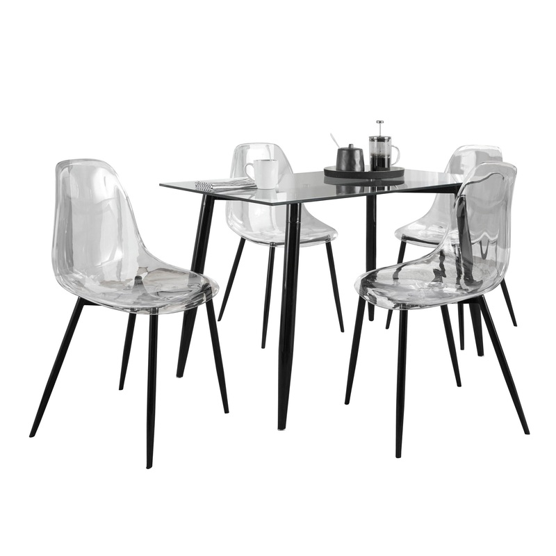 Clara – 5 Piece Mid Century Modern Dining Set