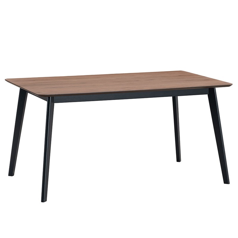 Rebi – Dining Table – Walnut & Black