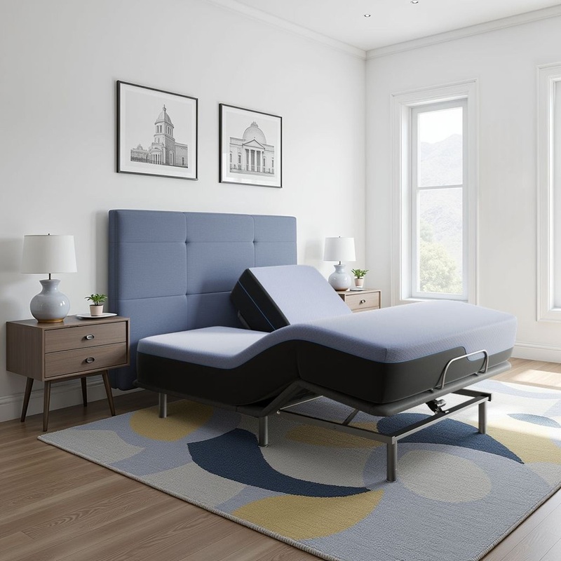 Refresh – 12 Flex Head Memory Foam Hybrid Mattress And Adjustable Base Bundle