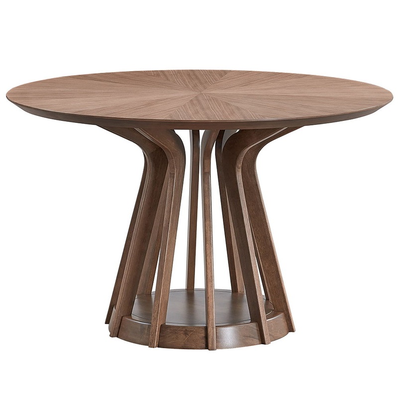 Seda – Round Dining Table – Walnut