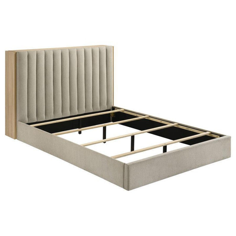 Arielle – Bookcase Panel Storage Bed