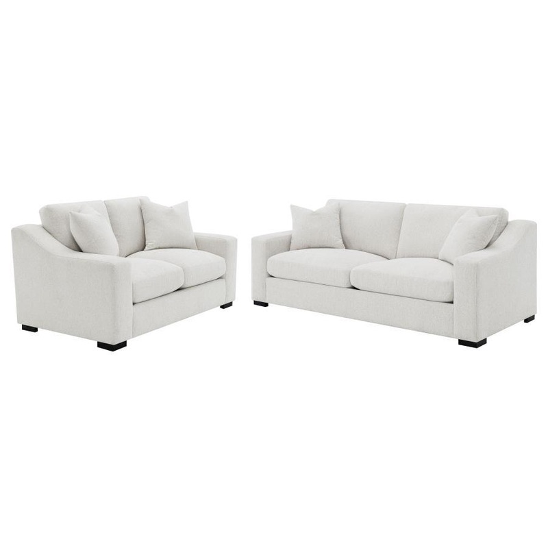 Ashlyn – Upholstered Track Arm Sofa Set